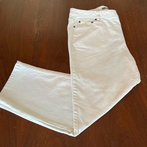 liz claiborne slim denim | off-white |size 16